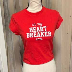 Ardene Bold Red Tee. Like New! EUC. Size L Large.